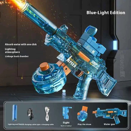 Light UMP45 Electric Water Gun – Automatic Rechargeable Blaster with LED Glow