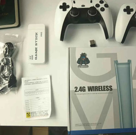 M15 Wireless TV Game Console – 10,000+ Retro Games, Dual Wireless Controllers & HDMI Plug & Play