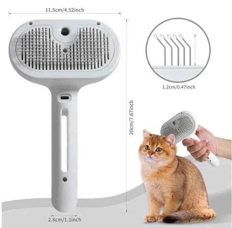 PetFusion Pet Hair Spray Brush - Effortless Grooming Tool for Pets