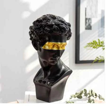 David Art Sculpture – Modern Resin Bust with Vintage Classical Design