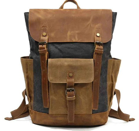 Vintage Canvas Backpack – Waterproof, Shockproof & Stylish Multi-Purpose Travel Bag
