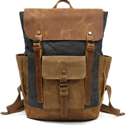 Vintage Canvas Backpack – Waterproof, Shockproof & Stylish Multi-Purpose Travel Bag